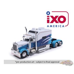 Peterbilt 379 avec couchette - Bleu Blanc - IXO Models - 1:64 - U64TR0010 Passion Diecast