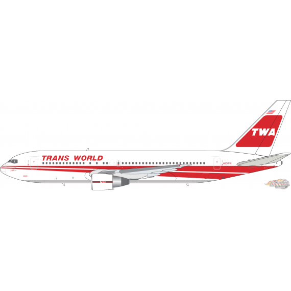 TWA - Trans World Airlines Boeing 767-200ER / N601TW /  V1 400 Models / 1:400 / 400005