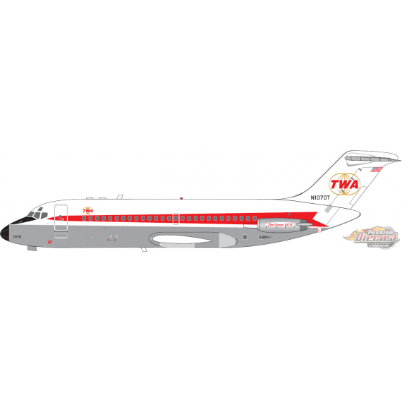 TWA - Trans World Airlines Douglas DC-9-15 / N1070T /  V1:400 Models / 1:400 / 400008