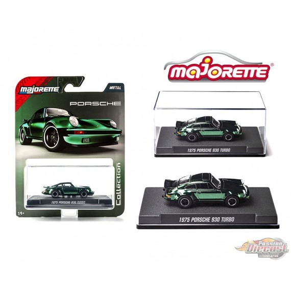 1975 Porsche 930 Turbo - Vert - Majorette 1:64 - 8505001015 - Passion Diecast 