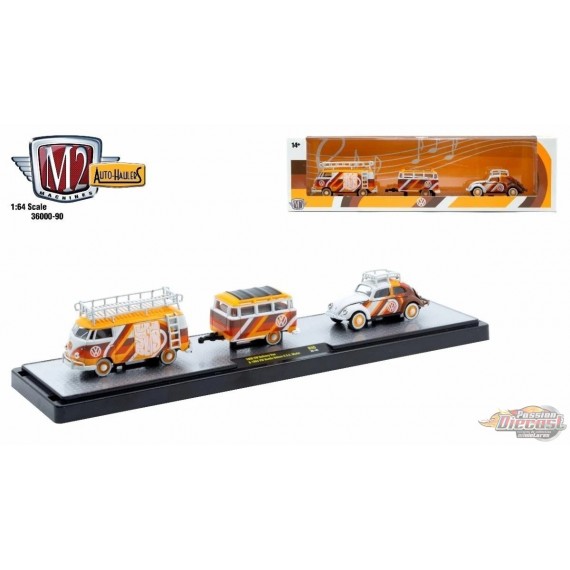 1960 VW Delivery Van & 1953 VW Beetle Deluxe USA Model - M2 1/64 - 36000-90 C
