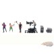 Figures Behind The Scenes II - 9 Piece metal set - American Diorama - 1/64 - AD-2428MJ Passion Diecast