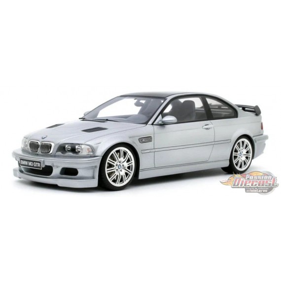 BMW E46 M3 GTR STREET TITAN SILVER METALLIC 354 2001 - 1/18 - OT1128 Passion Diecast 