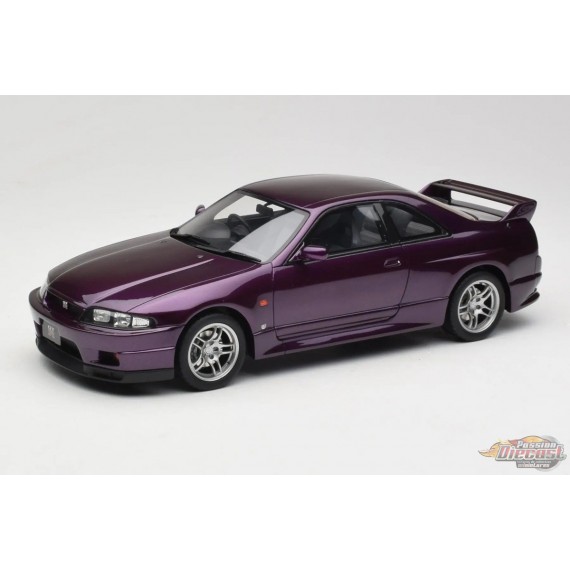 NISSAN SKYLINE GT-R R33 V-SPEC VIOLET MINUIT 1995 - 1/18 - OT1138 - Passion Diecast 