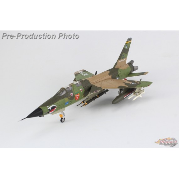 (Preorder) Republic F-105F Thunderchief / USAF 116th TFW, 128th TFS, Dobbins AFB, GA, 24-5-1983 / Hobby Master 1:72  HA2553
