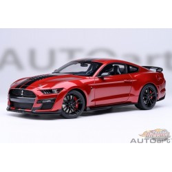 Ford Mustang Shelby GT500 (Rouge rapide) - Autoart 1/18 - 73098 - Passion Diecast 