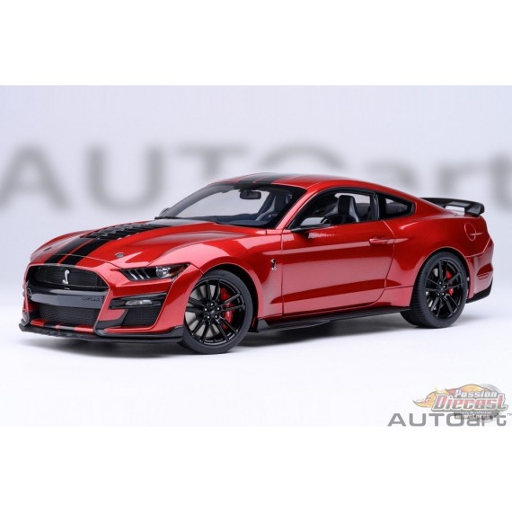 Ford Mustang Shelby GT500 (Rouge rapide) - Autoart 1/18 - 73098 - Passion Diecast 