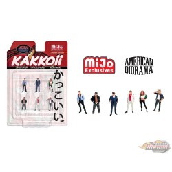 Kakkoii - 6 Piece metal set - American Diorama - 1/64 - AD-2425 Passion Diecast