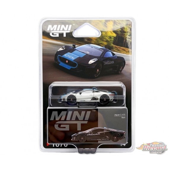 CHASE CAR Jaguar C-X75 Noir - Mini GT - 1:64 - MGT01070GR