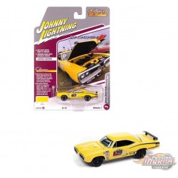 Dodge Super Bee 1970 jaune banane graphismes Optima Street Car Race - Johnny Lightning 1/64 - JLCG033 B B Passion Diecast