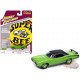 Dodge Super Bee 1970, couleur vert sublime, toit noir mat - Johnny Lightning 1/64 - JLCG033 A B Passion Diecast