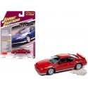 Chevrolet Monte Carlo SS 2000 rouge vif avec bande latérale à damier - Johnny Lightning 1/64 - JLSP391 A