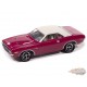 1971 Dodge Challenger R/T in Panther Pink with White Top - Johnny Lightning 1/64 - JLCG033 B F