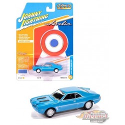 AMC Javelin 1969 bleu marine avec bande blanche en forme de C - Johnny Lightning 1/64 - JLCG037 E Passion Diecast