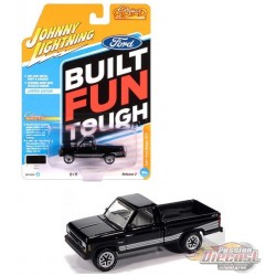Ford Ranger STX 1987 noir avec bandes STX argentées - Johnny Lightning 1/64 - JLCG037 B Passion Diecast