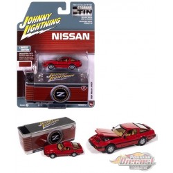 Nissan 300ZX de 1984, couleur rouge régate - Johnny Lightning 1/64 - JLCT018 E Passion Diecast