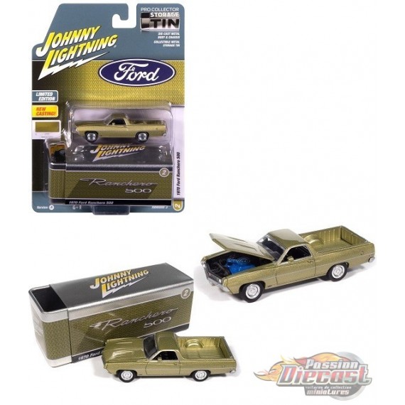 Ford Ranchero 500 de 1970, de couleur vert lime moyen - Johnny Lightning 1/64 - JLCT018 C Passion Diecast