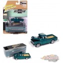Chevrolet Cameo Pickup 1955 couleur turquoise - Johnny Lightning - Collectors Tin1/64 - JLCT018 B
