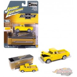 Chevrolet Cameo Pickup 1955 jaune citron - Johnny Lightning 1/64 - JLCT018 A Passion Diecast
