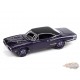 Dodge Coronet Super Bee 1970 Plum Crazy Metallic, toit noir et bandes blanches - Johnny Lightning 1/64 - JLMC034 B D