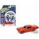 Dodge Coronet Super Bee 1970 Orange Hemi avec rayures noires - Johnny Lightning 1/64 - JLMC034 A D