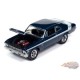 1970 Yenko Deuce Chevrolet Nova in Fathom Blue Poly with Whit - Johnny Lightning 1/64 - JLMC034 A C