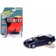 Nickey 2002 Chevrolet Camaro ZL1 in Metallic Blue with White Stripes - Johnny Lightning 1/64 - JLMC034 B B