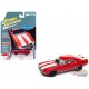 1969 Chevrolet Camaro Z28 in Red with White Stripes - Johnny Lightning 1/64 - JLMC034 B A