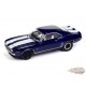 Chevrolet Camaro Z28 de 1969, en bleu métallique à rayures blanches - Johnny Lightning 1/64 - JLMC034 A A