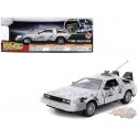 DeLorean Time Machine Brushed Frost Version Lights Back to the Future - Hollywood Rides Series - Jada - 1/24 - 36145