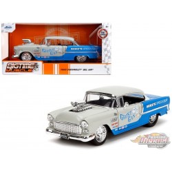 1955 Chevrolet Bel Air Custom - Blue - Bigtime Muscle - Jada - 1/24 - 35211