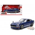 Datsun 240Z bleue à bandes blanches de 1972 - JDM Tuners - Jada - 1/24 - 37020