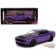 Dodge Challenger SRT Violet Démon Métallisé avec capot noir mat - Pink Slips - Jada 1/18 - 36473 Passion Diecast 
