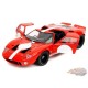 Ford GT40 MK1 Red with White Stripes and Graphics - Pink Slips - Jada 1/18 - 36381 Passion Diecast 