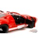 Ford GT40 MK1 Rouge avec bandes et graphiques blancs - Pink Slips - Jada 1/18 - 36381 Passion Diecast 