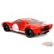 Ford GT40 MK1 Rouge avec bandes et graphiques blancs - Pink Slips - Jada 1/18 - 36381 Passion Diecast 