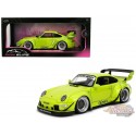 RWB Body Kit "Genki" Lime Green - Pink Slips - Jada 1/18 - 36472
