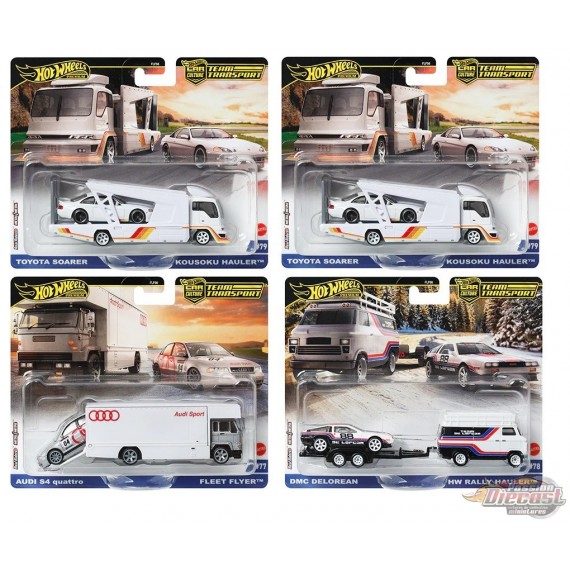 Team Transport F Case 2024 Set of 4 - Hot Wheels - 1/64 - FLF56-957F