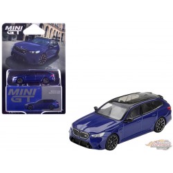 BMW M5 Touring (G99) - Bleu Marina Bay métallisé - Mini GT - 1:64 - MGT01080 Passion Diecast