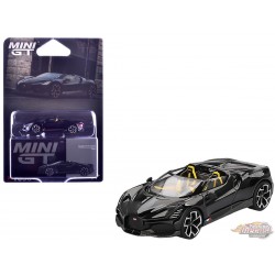 Bugatti W16 Mistral Noir - Mini GT - 1:64 - MGT01058 Passion Diecast