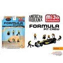 Figures Formula Pit Crew - Team Orange - American Diorama - 1/64 - AD-2441
