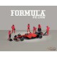 Figurines Formula Pit Crew - Équipe Rouge - American Diorama 1/64 - AD-2443 Passion Diecast