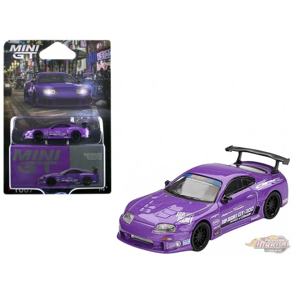 Toyota Supra (A80) Top Secret GT-300 Top Secret Purple - Mini GT - 1:64 - MGT01067 Passion Diecast