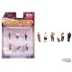 Figures Curbside Crowd Figures Set - 6 Piece metal set - American Diorama - 1/64 - AD-2429MJ Passion Diecast