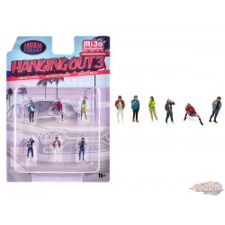 Figurines Hanging Out 3 - Ensemble de 6 pièces métal - American Diorama 1/64 - AD-2430MJ Passion Diecast