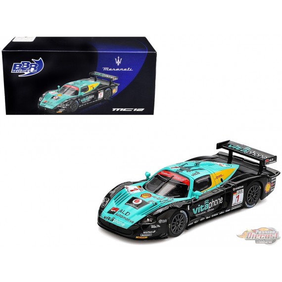 Maserati MC12 Competizione No.1 Vitaphone Racing Team gagant 24 heures de Spa 2008 - BBR Models - 1:64 - BBRDIE6421