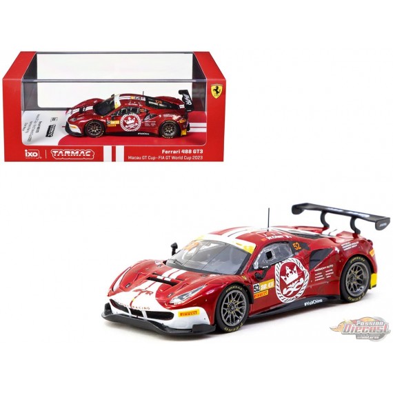 Ferrari 488 GT3 Macau GT Cup - FIA GT World Cup 2023 - Tarmac Works - 1/64 - T64-072-23MGP52 Passion Diecast