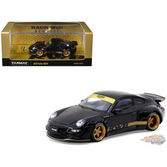 RWB 997 Noir - Tarmac Works - 1/64 - T64-TL057-BK Passion Diecast