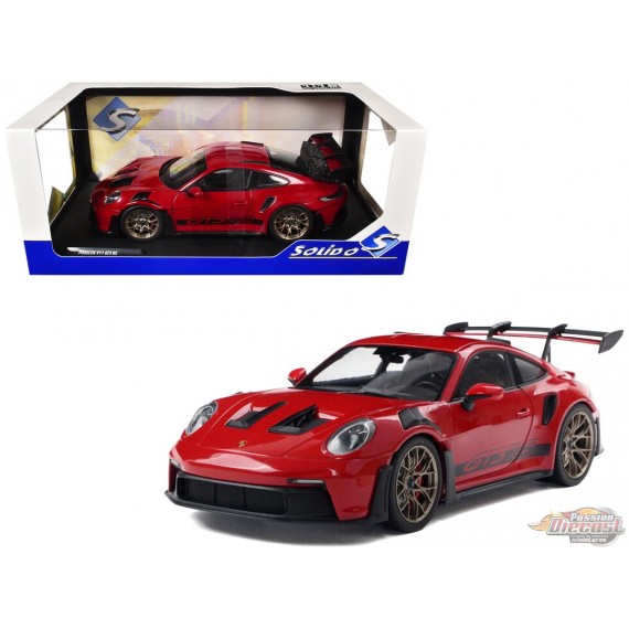 Porsche 911 992 GT3 RS COUPE 2024 Rouge - Solido - 1/18 - S1812101 - Passion Diecast 