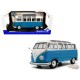 VOLKSWAGEN T1 SAMBA - BLUE & WHITE 1962 - Solido - 1/18 - S1813401 - Passion Diecast 